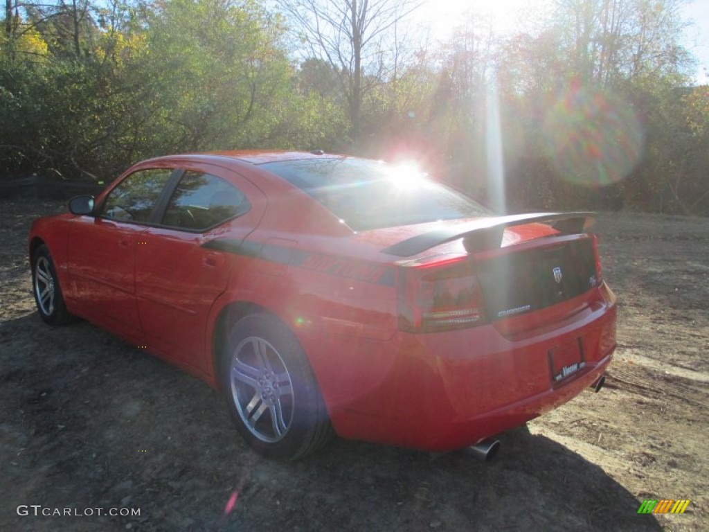 2006 Charger R/T Daytona - Inferno Red Crystal Pearl / Dark Slate Gray/Light Graystone photo #6