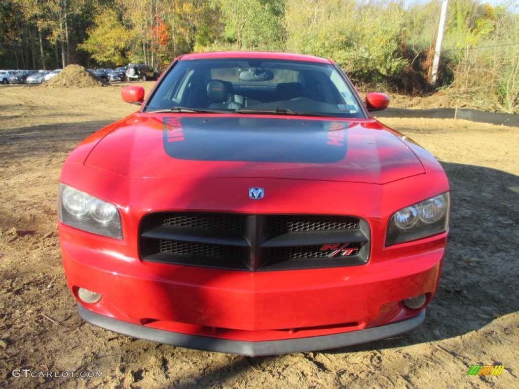 2006 Charger R/T Daytona - Inferno Red Crystal Pearl / Dark Slate Gray/Light Graystone photo #7