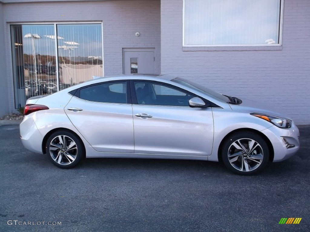 2015 Elantra Limited Sedan - Shimmering Air Silver / Black photo #2
