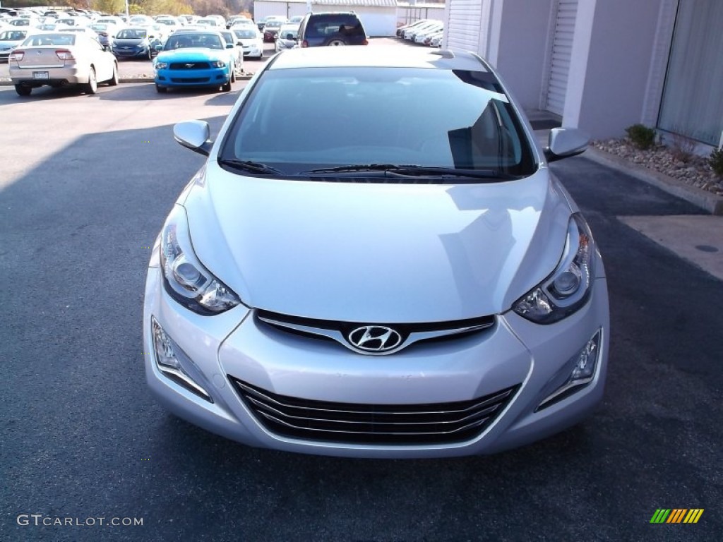 2015 Elantra Limited Sedan - Shimmering Air Silver / Black photo #5