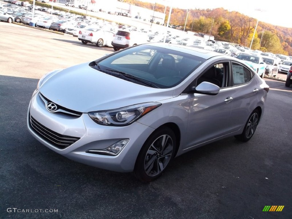 2015 Elantra Limited Sedan - Shimmering Air Silver / Black photo #6