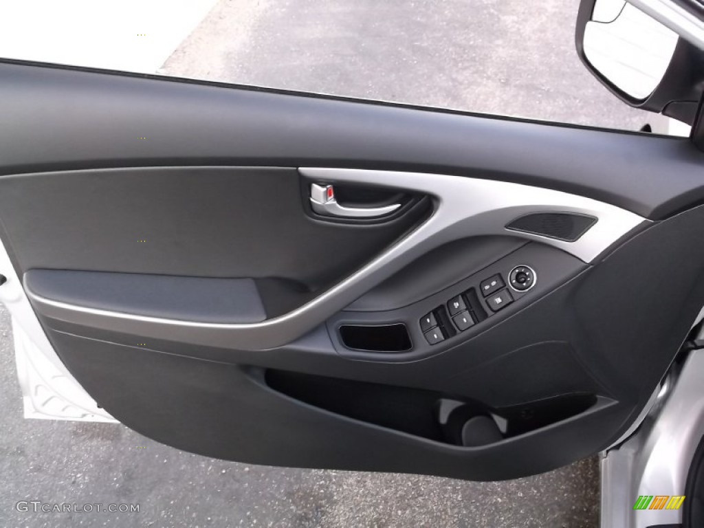 2015 Elantra Limited Sedan - Shimmering Air Silver / Black photo #13