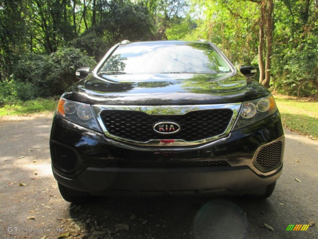 2013 Sorento LX V6 AWD - Ebony Black / Black photo #8