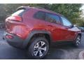 2015 Deep Cherry Red Crystal Pearl Jeep Cherokee Trailhawk 4x4  photo #3