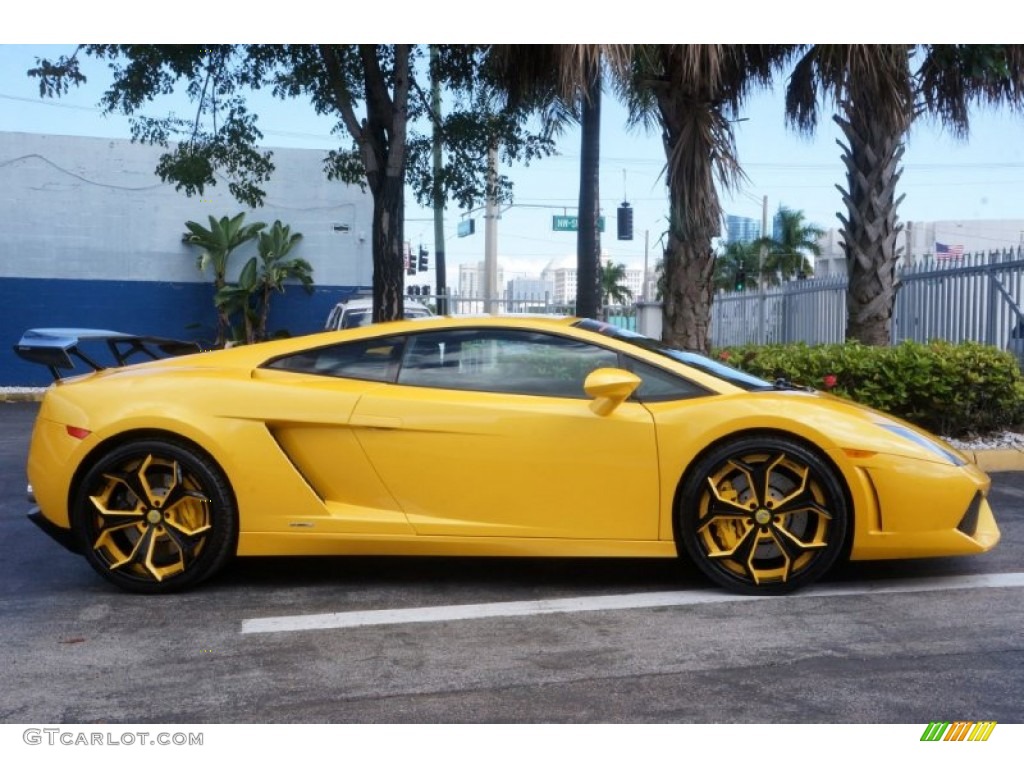 Giallo Halys (Yellow) 2009 Lamborghini Gallardo LP560-4 Coupe Exterior Photo #98589571