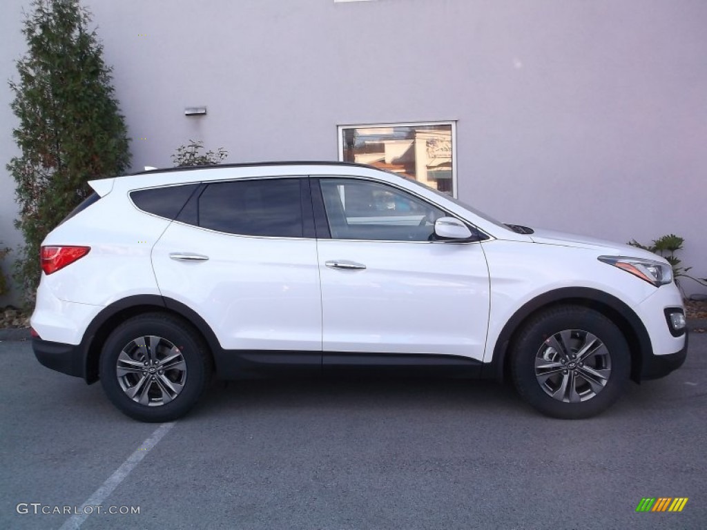 2015 Santa Fe Sport 2.4 AWD - Frost White Pearl / Gray photo #2