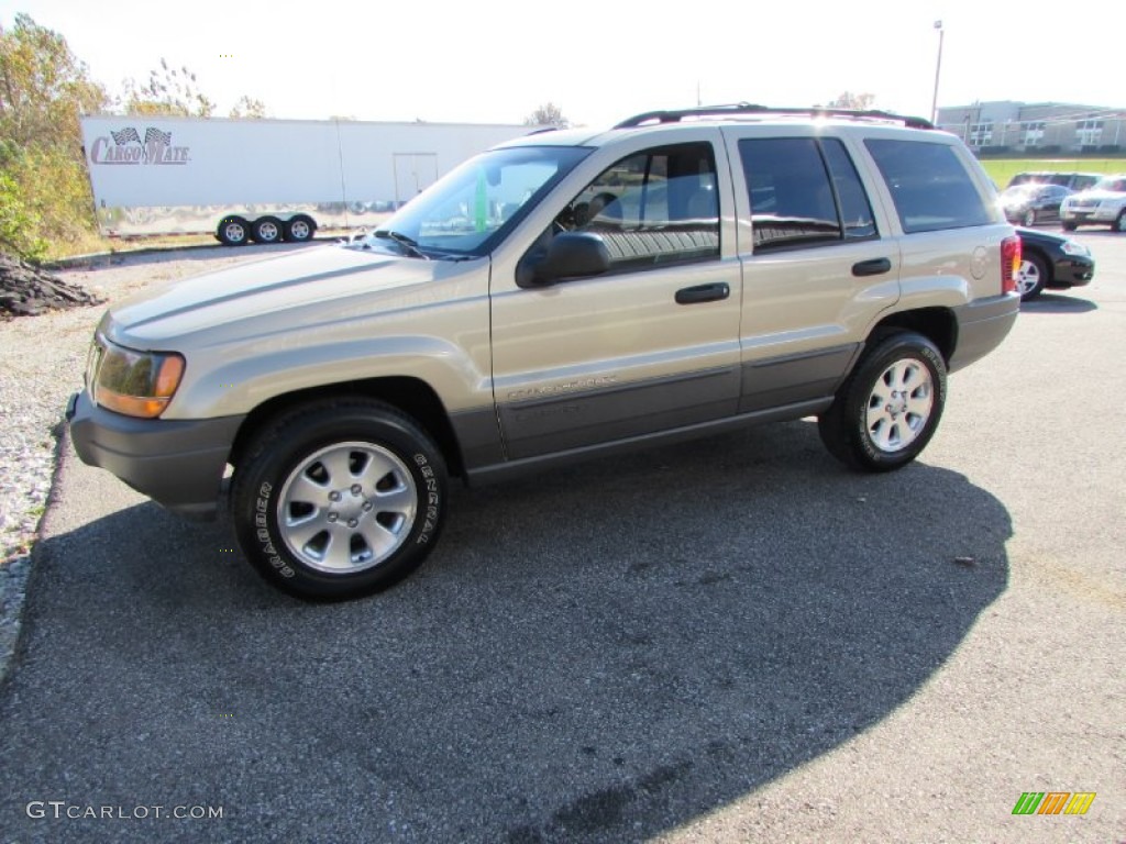 2001 Grand Cherokee Laredo 4x4 - Champagne Pearl / Sandstone photo #8