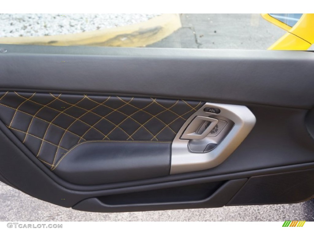 2009 Lamborghini Gallardo LP560-4 Coupe Nero Perseus Door Panel Photo #98589754