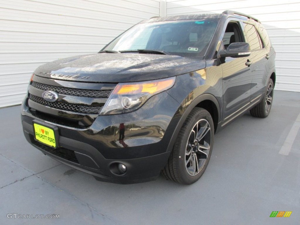 2015 Explorer Sport 4WD - Tuxedo Black / Sport Charcoal Black photo #7