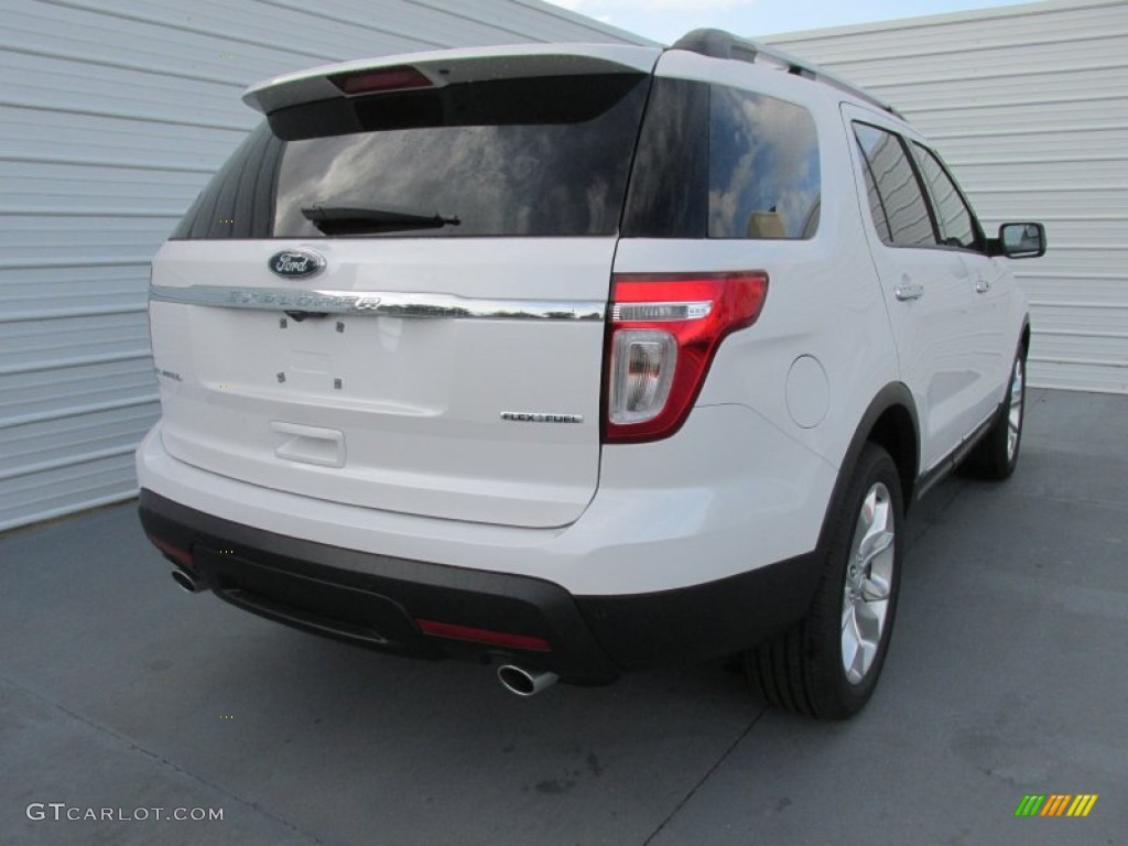 2015 Explorer Limited - White Platinum / Medium Light Stone photo #4