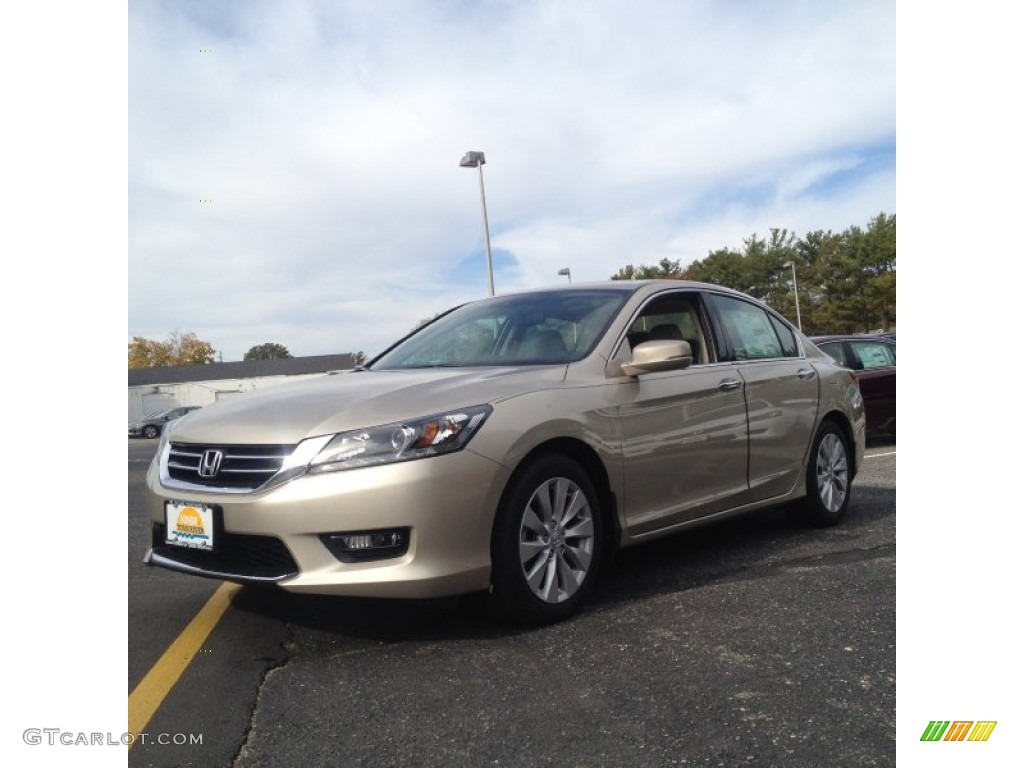 2014 Accord EX-L V6 Sedan - Champagne Frost Pearl / Ivory photo #1