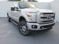 2015 Ingot Silver Ford F250 Super Duty Lariat Crew Cab 4x4  photo #1