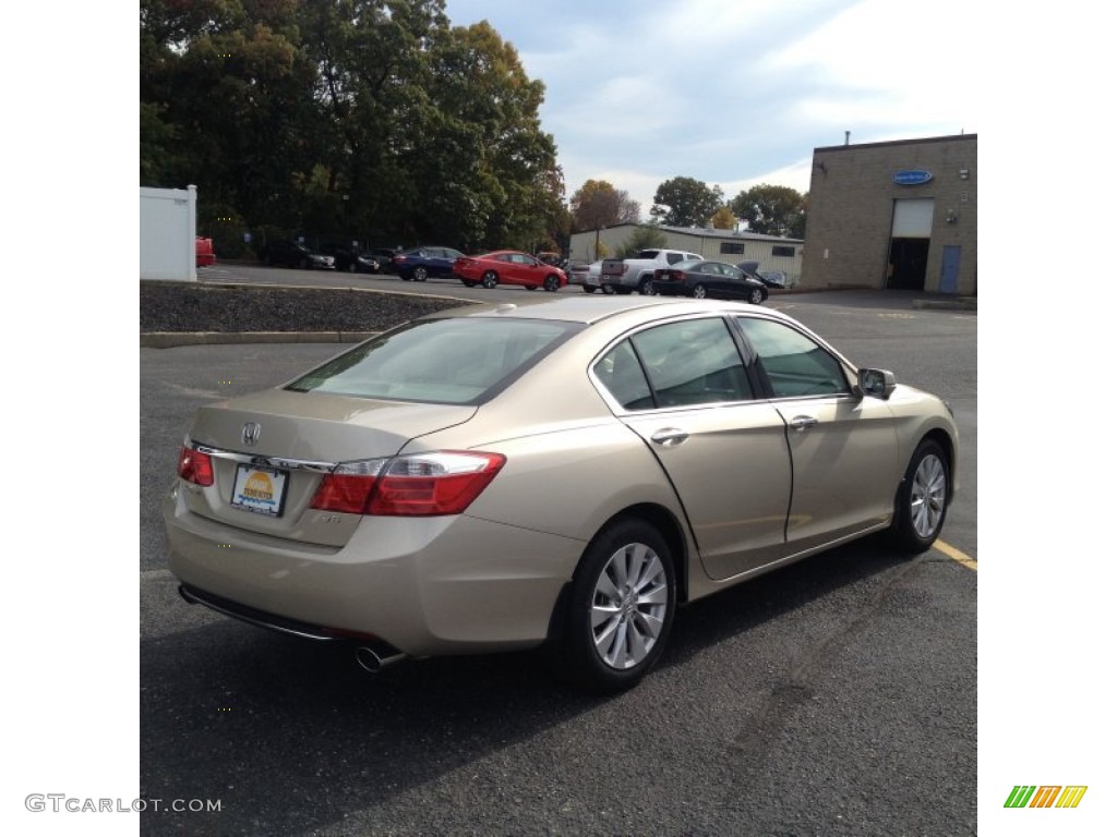 2014 Accord EX-L V6 Sedan - Champagne Frost Pearl / Ivory photo #2