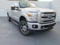 2015 Ingot Silver Ford F250 Super Duty Lariat Crew Cab 4x4  photo #2