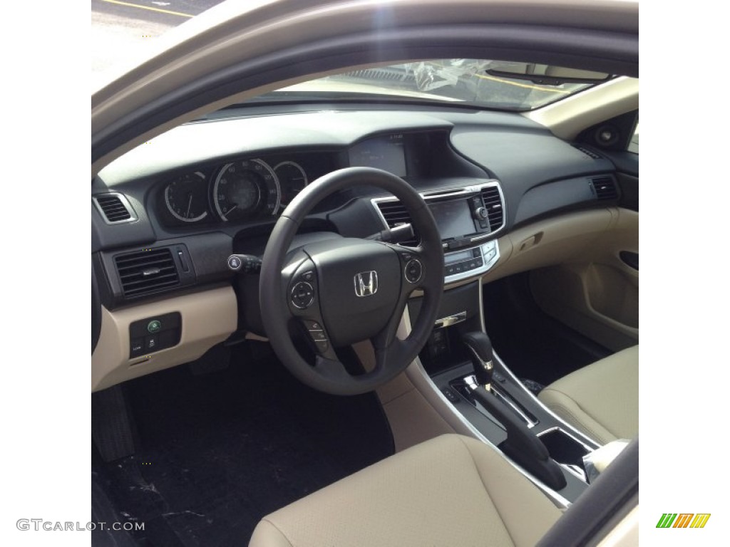 2014 Accord EX-L V6 Sedan - Champagne Frost Pearl / Ivory photo #3