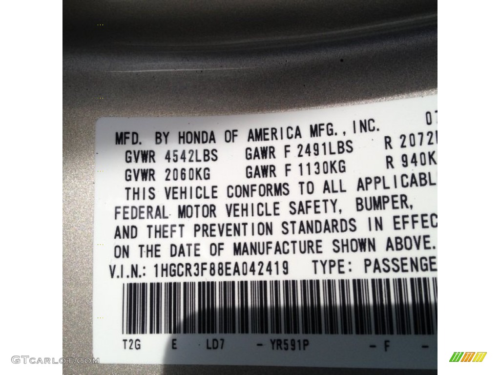 2014 Accord EX-L V6 Sedan - Champagne Frost Pearl / Ivory photo #4