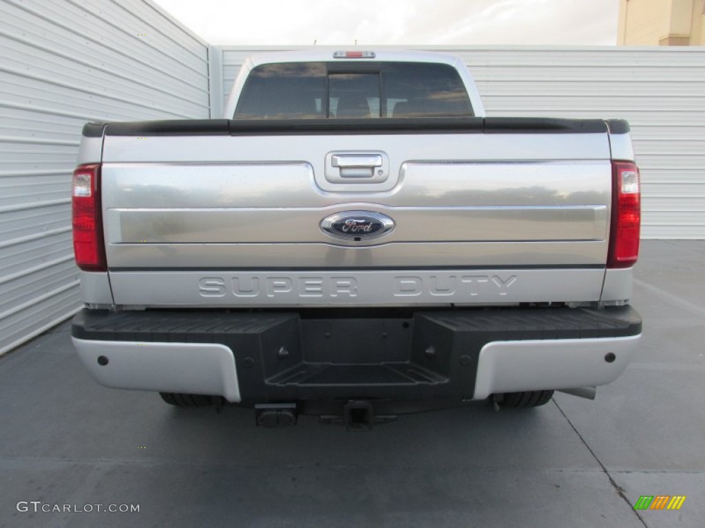 2015 F250 Super Duty Lariat Crew Cab 4x4 - Ingot Silver / Platinum Black photo #5