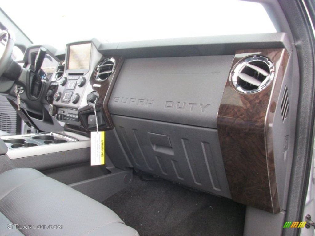 2015 F250 Super Duty Lariat Crew Cab 4x4 - Ingot Silver / Platinum Black photo #20