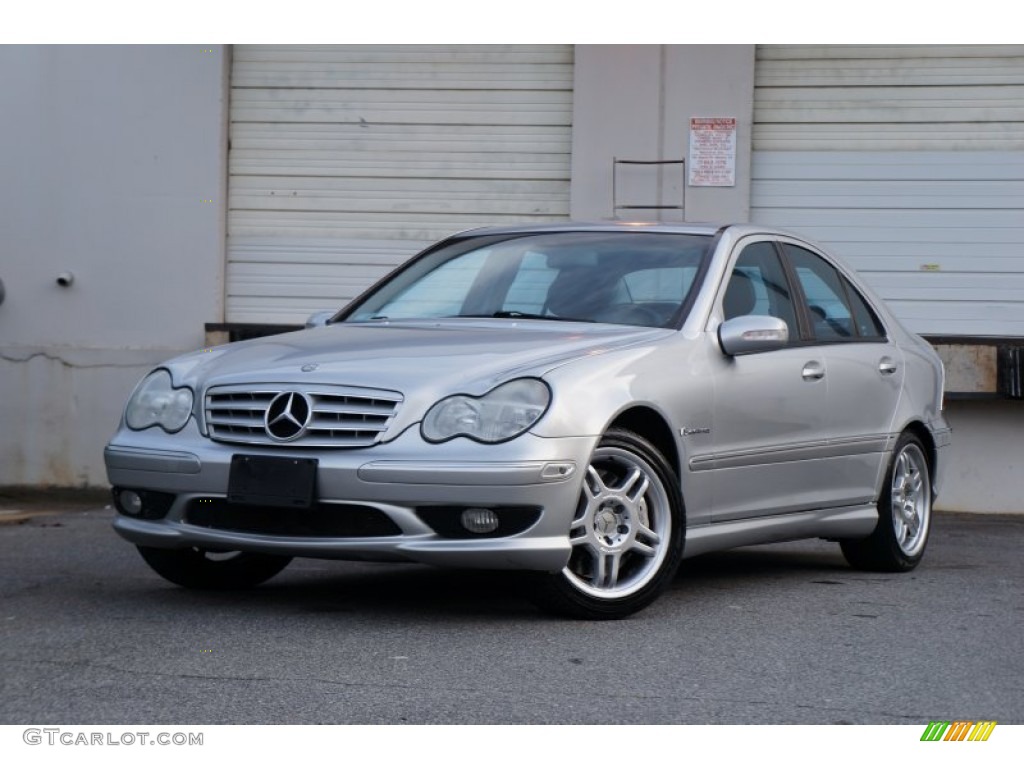 2003 C 32 AMG Sedan - Brilliant Silver Metallic / Charcoal photo #2