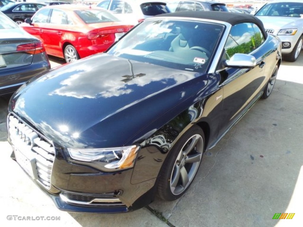 Brilliant Black 2015 Audi S5 3.0T Premium Plus quattro Cabriolet Exterior Photo #98602766