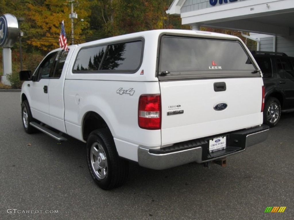 2004 F150 XLT SuperCab 4x4 - Oxford White / Medium/Dark Flint photo #5