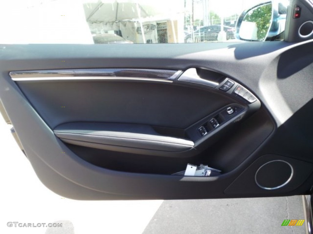 2015 Audi S5 3.0T Premium Plus quattro Cabriolet Black Door Panel Photo #98602904