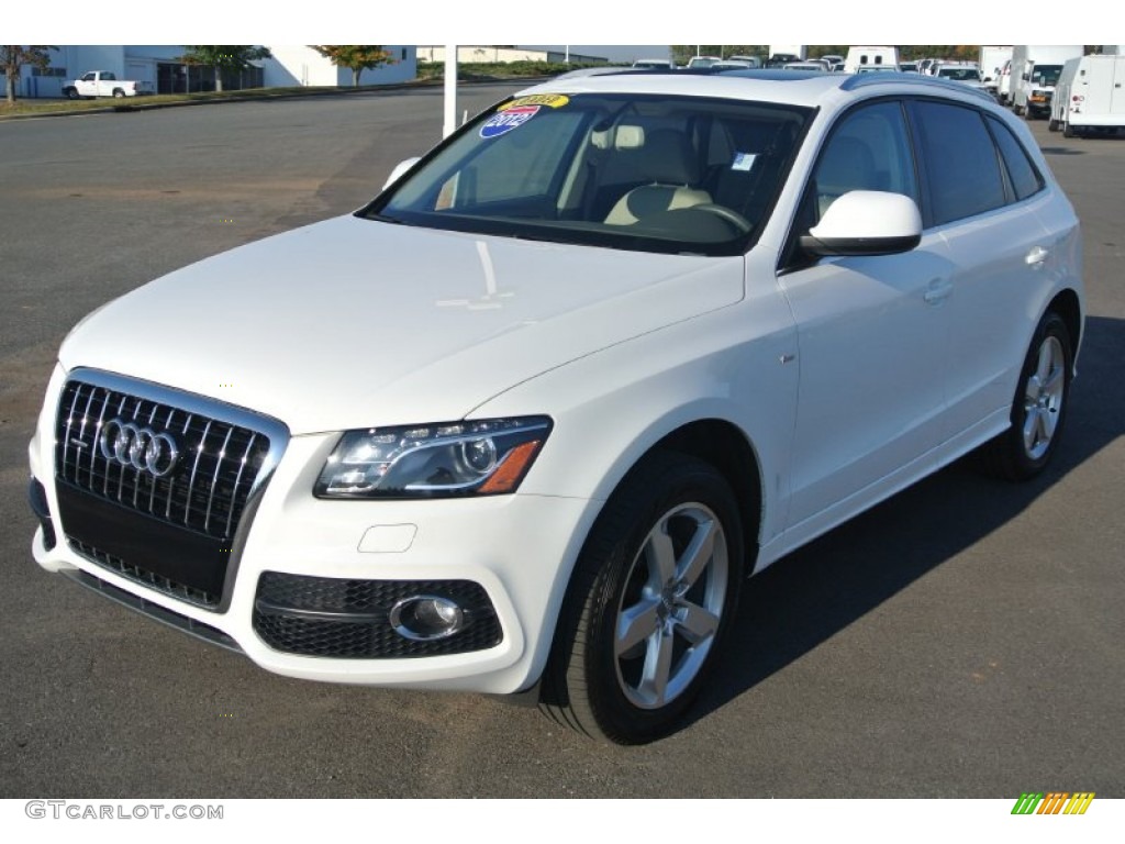 Glacier White Metallic 2012 Audi Q5 3.2 FSI quattro Exterior Photo #98603315