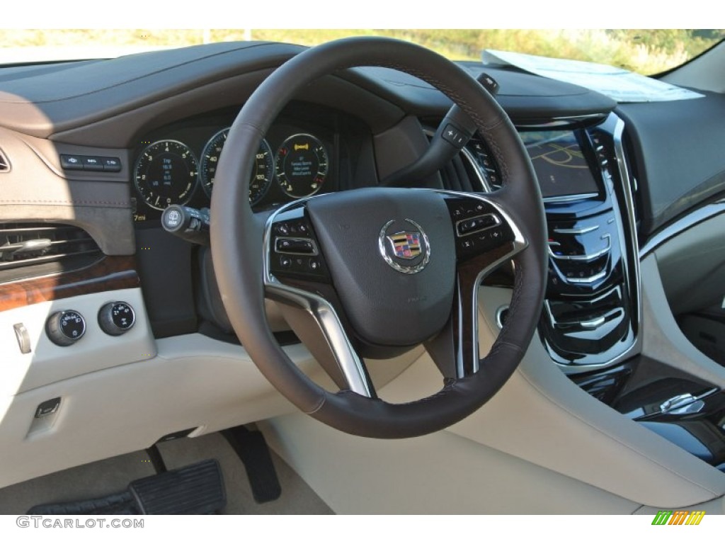 2015 Escalade Premium 4WD - White Diamond Tricoat / Shale/Cocoa photo #28