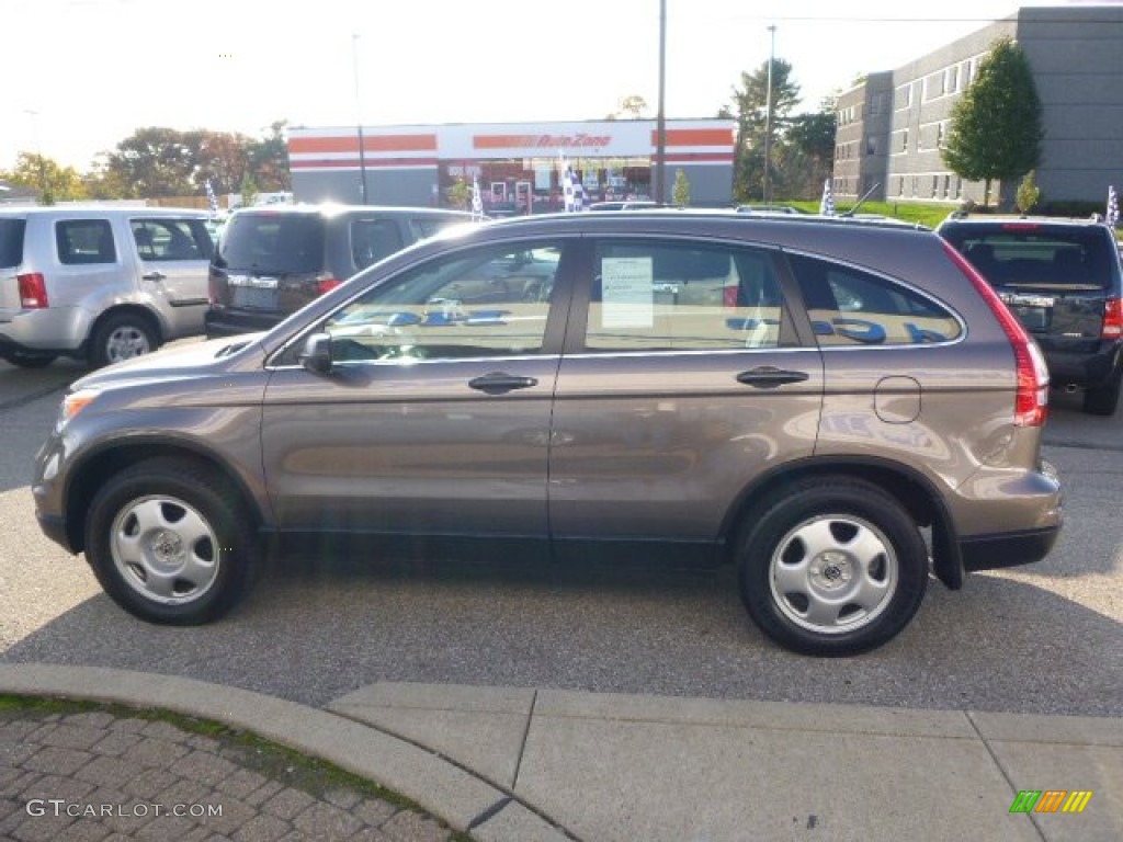 2011 CR-V LX 4WD - Urban Titanium Metallic / Black photo #7