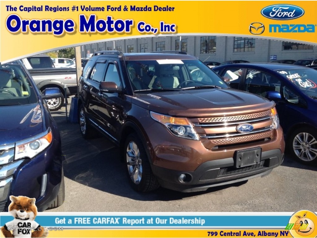 2012 Explorer Limited 4WD - Golden Bronze Metallic / Medium Light Stone photo #1