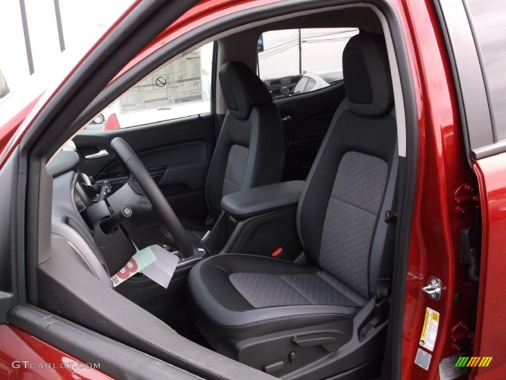 Jet Black Interior 2015 Chevrolet Colorado Z71 Crew Cab 4WD Photo #98616506