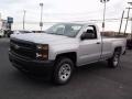 2015 Silver Ice Metallic Chevrolet Silverado 1500 WT Regular Cab 4x4  photo #6