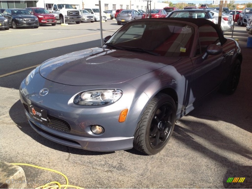 2008 MX-5 Miata Grand Touring Roadster - Galaxy Gray Mica / Black photo #1