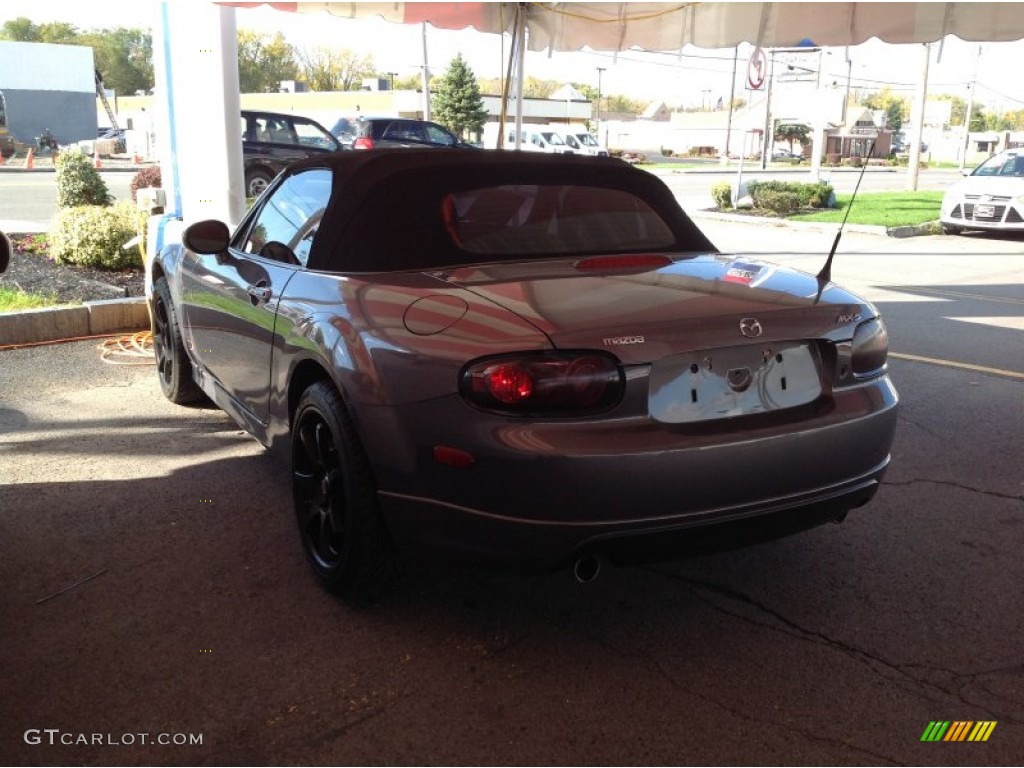 2008 MX-5 Miata Grand Touring Roadster - Galaxy Gray Mica / Black photo #2