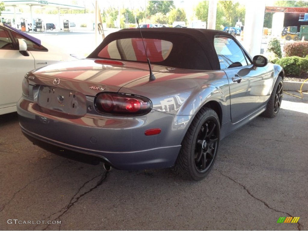 2008 MX-5 Miata Grand Touring Roadster - Galaxy Gray Mica / Black photo #3
