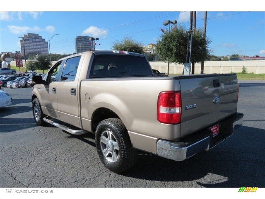 2006 F150 XLT SuperCrew - Arizona Beige Metallic / Black photo #5