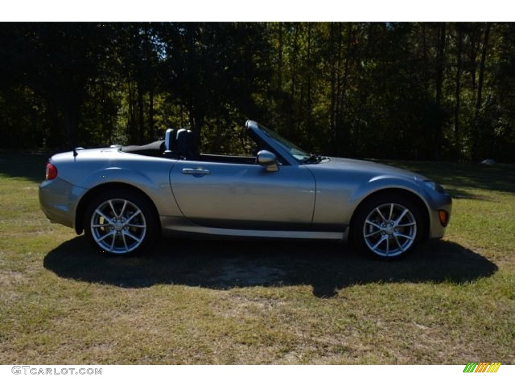 2011 MX-5 Miata Grand Touring Roadster - Liquid Silver Metallic / Black photo #4