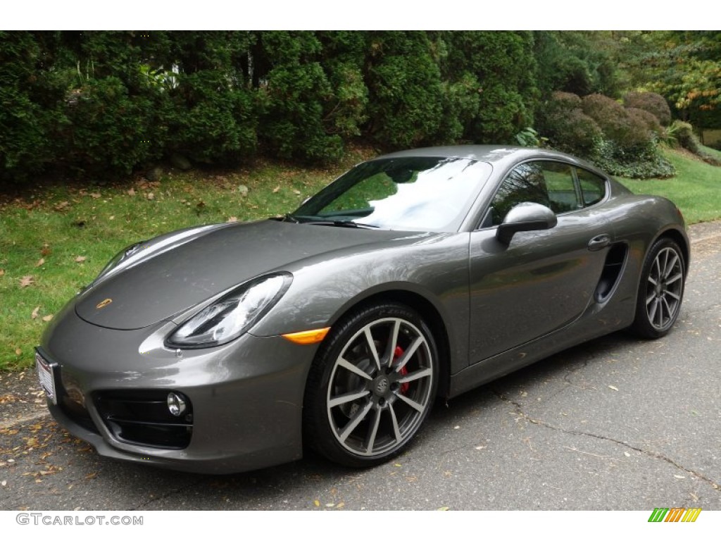 Agate Grey Metallic 2014 Porsche Cayman S Exterior Photo #98621126
