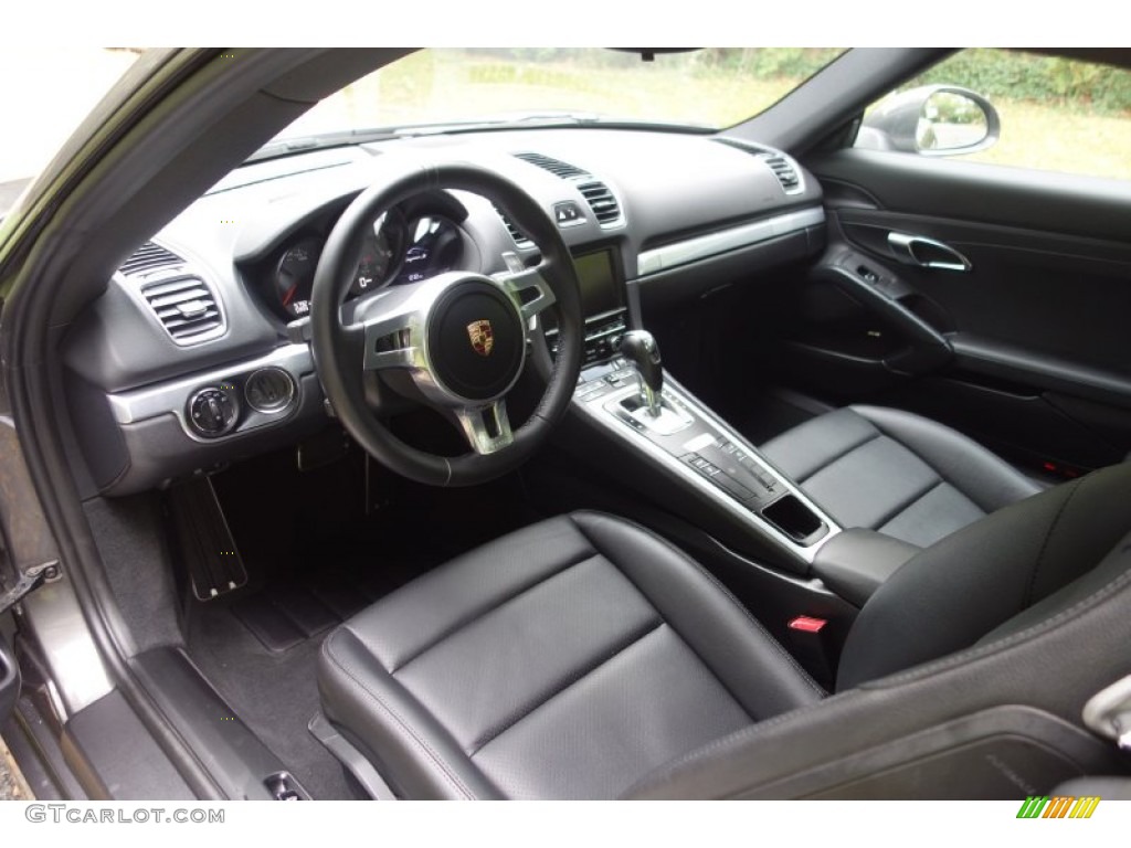 Black Interior 2014 Porsche Cayman S Photo #98621383
