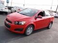 2015 Red Hot Chevrolet Sonic LT Sedan  photo #5