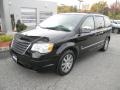 Brilliant Black Crystal Pearl 2009 Chrysler Town & Country Touring