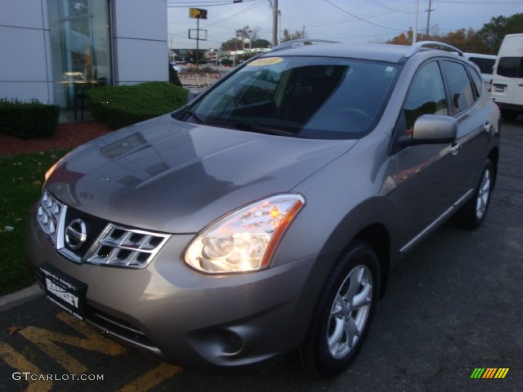 2011 Rogue SV AWD - Gotham Gray Metallic / Black photo #2