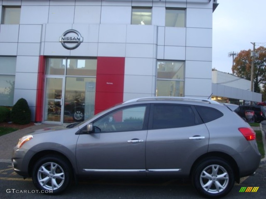 2011 Rogue SV AWD - Gotham Gray Metallic / Black photo #3