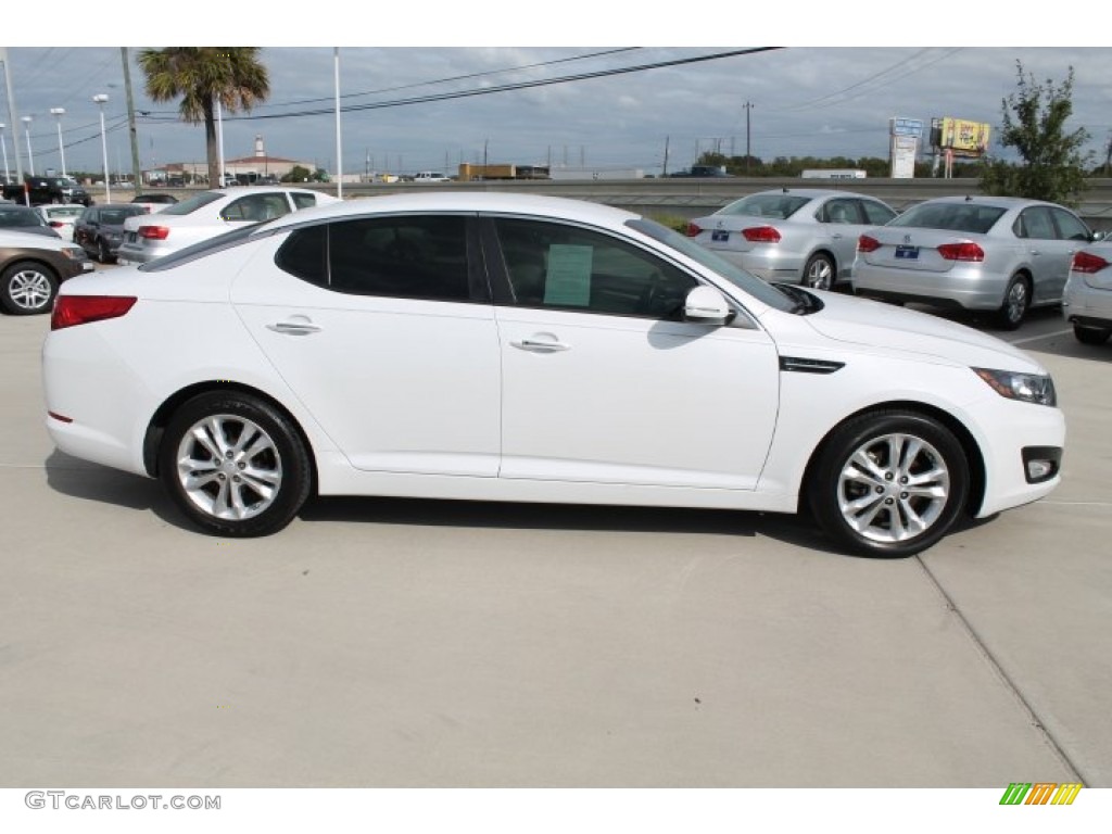 2012 Optima EX - Snow White Pearl / Beige photo #9