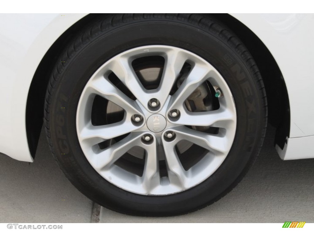 2012 Optima EX - Snow White Pearl / Beige photo #13