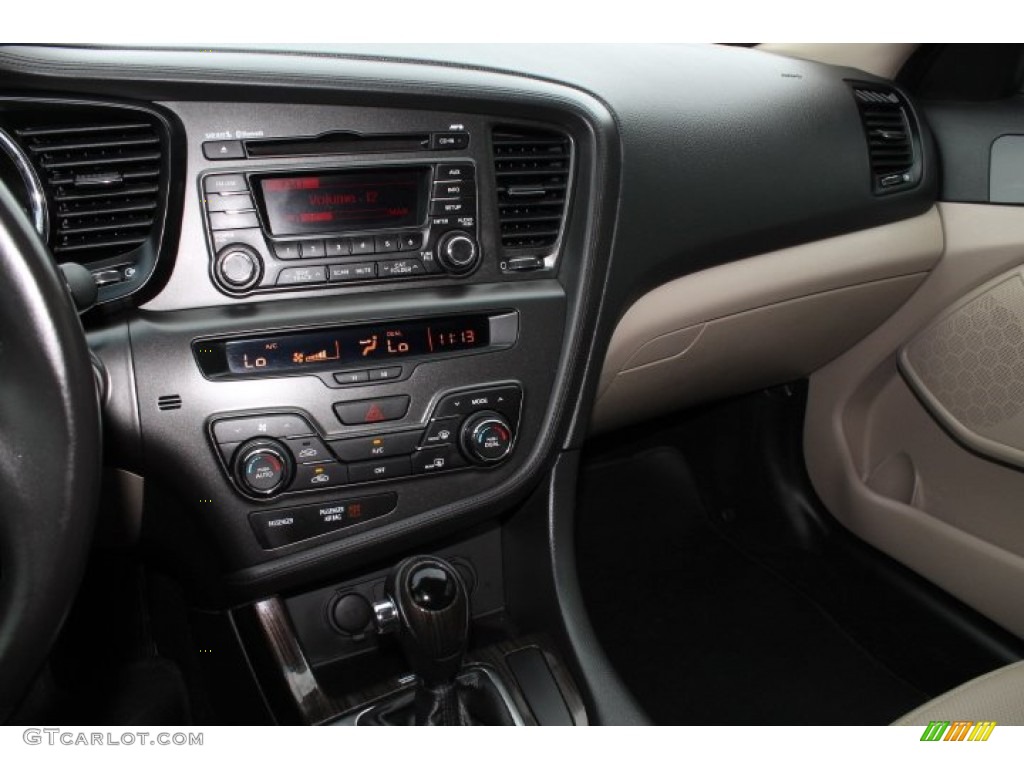 2012 Optima EX - Snow White Pearl / Beige photo #18