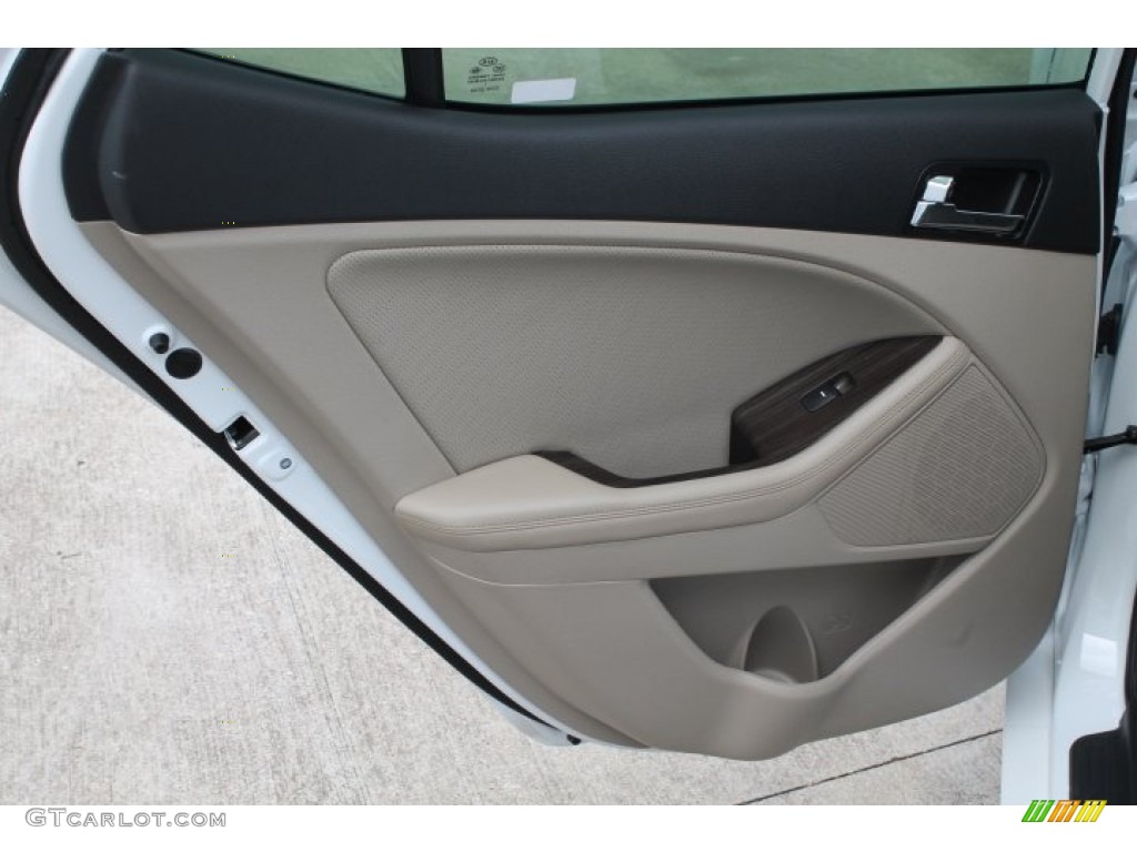 2012 Optima EX - Snow White Pearl / Beige photo #30