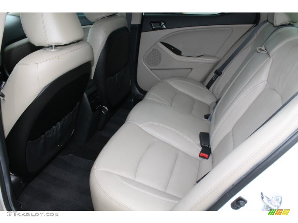 2012 Optima EX - Snow White Pearl / Beige photo #32