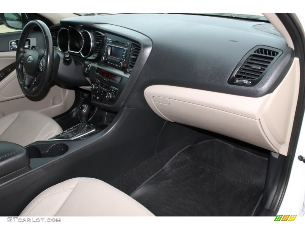 2012 Optima EX - Snow White Pearl / Beige photo #38