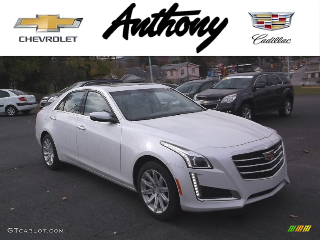 Crystal White Tricoat Cadillac CTS